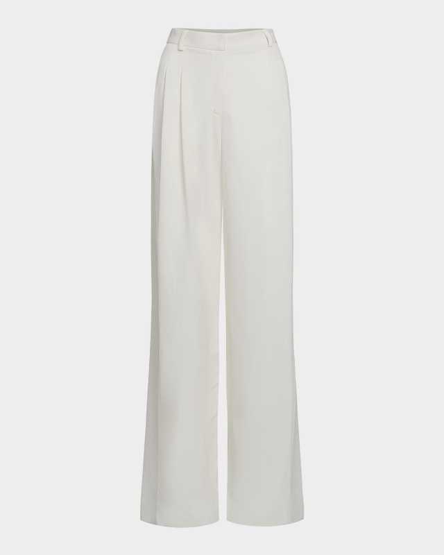 Sulli Linen-Blend Trousers with Sequined Side Stripes